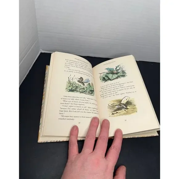 Book, Alice's Adventures in Wonderland, hardcover, Lewis Carroll, set of two - Picture 9 of 16